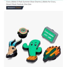 Crocs Jibbitz 5-Pack Shoe Charms Desert Music Festival Croc-chella One Size