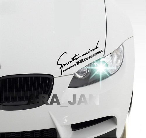 Sports mind Racing Performance Decal Sticker sport car hood logo auto emblem - Picture 2 of 5