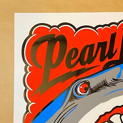 Pearl Jam 2025 4/24 Hollywood FL Ames Bros AP BLACK FOIL Signed