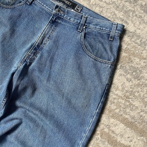 Vintage Levis Silvertab Baggy Stone Wash Blue Relaxed Loose Denim Jeans W38 L34 - Picture 10 of 12