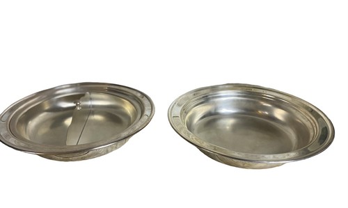 Vintage Silverplate Round Serving Dishes Communion Offering Church Divider - 第 1/10 張圖片