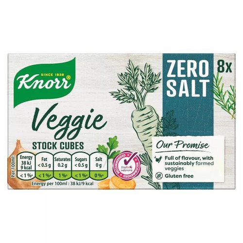 ZERO SALT KNORR STOCK CUBES 8 / 24 / 48 CHICKEN VEGETABLE BEEF Pot Gluten Free - Picture 21 of 31