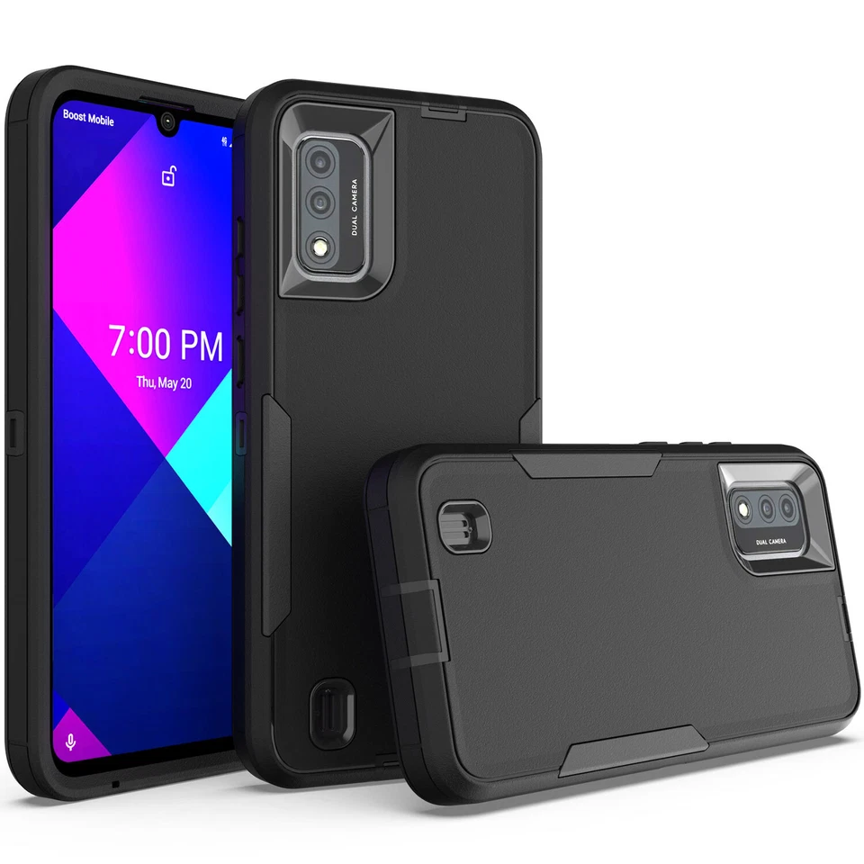 For Wiko Ride 3 Shockproof Bicolor Hybrid Armor TPU Back Case Cover - Image 2 of 4