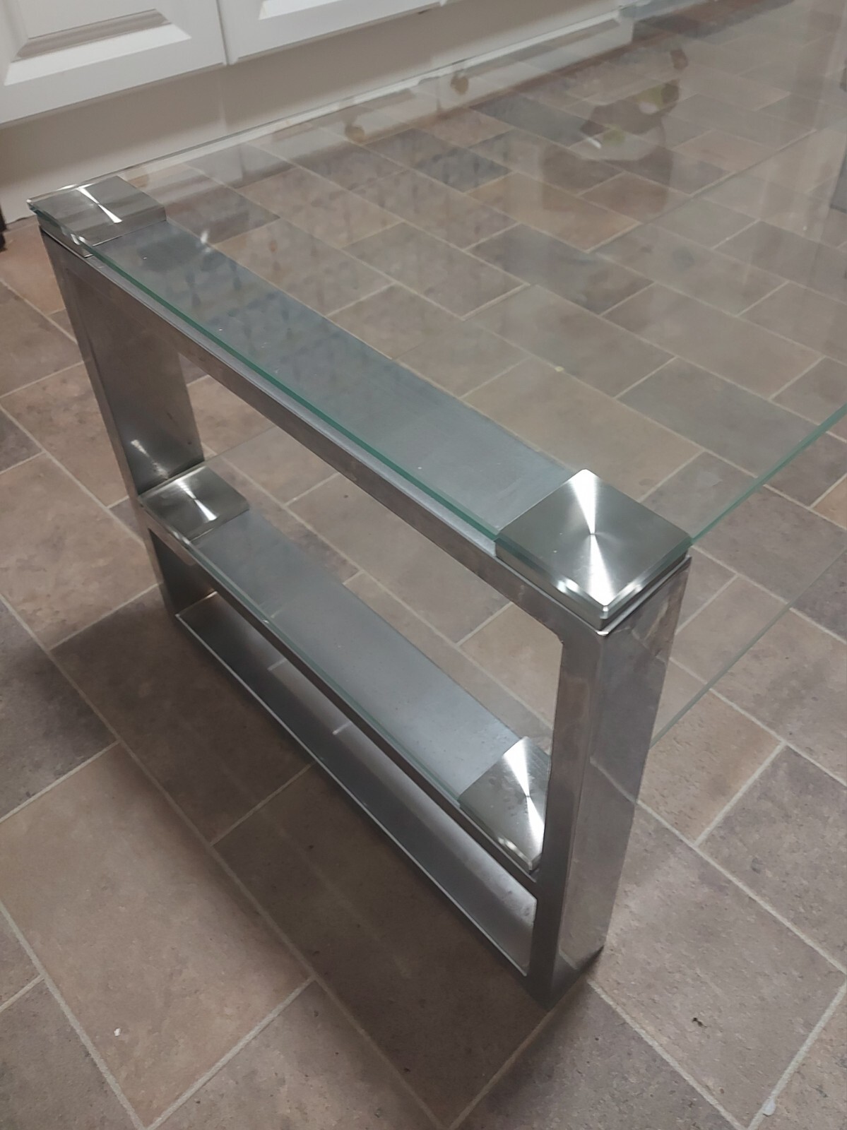 glass tv table stand eBay