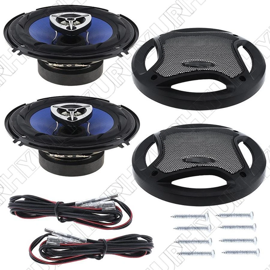 Altavoz coaxial HiFi de alta fidelidad para automóvil de 500 W 1 par de altavoces de música para puerta de vehículo de 6,5 pulgadas Foto 3 de 4