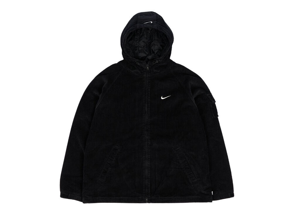 Supreme Nike Arc Corduroy Hooded Jacket 3colors Black Purple Red