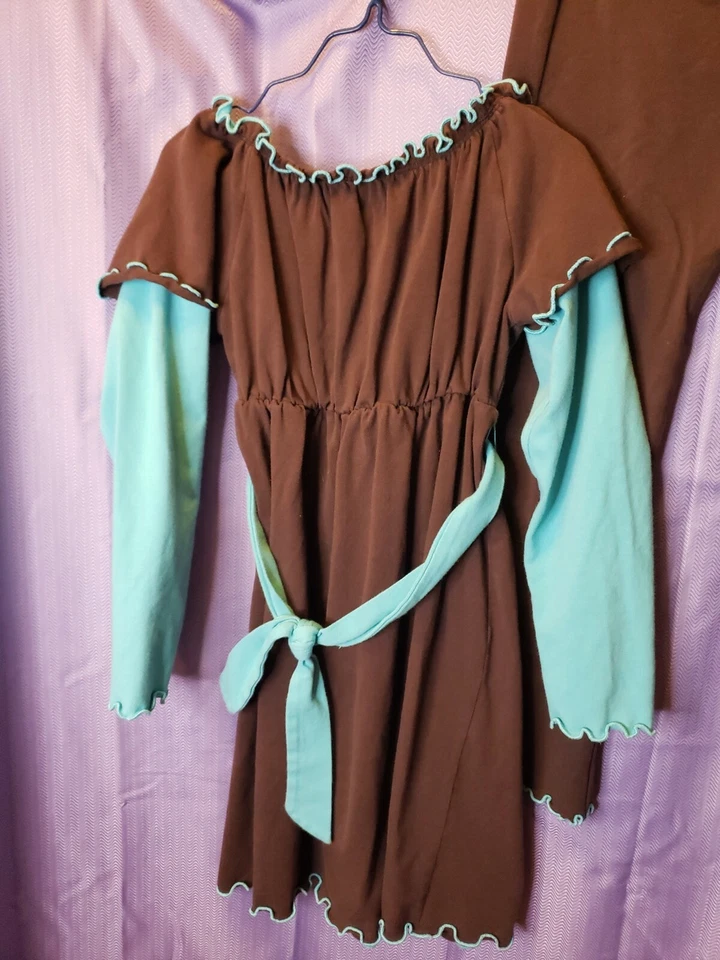 Vestido y pantalón con volantes Mulberribush talla 10 para niñas Foto 4 de 4