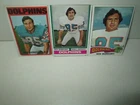 LOT OF 3 NICK BUONICONTI 1970s Cards #43 345 505 MIAMI DOLPHINS HOF VG-EX