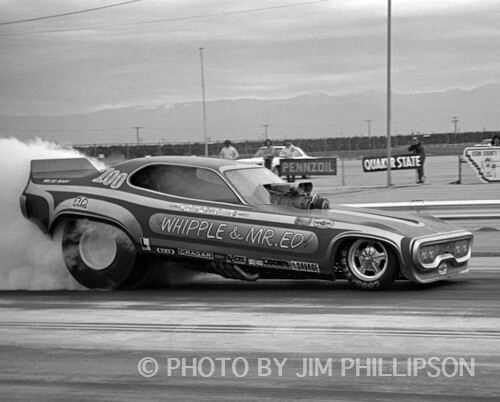 FUNNY CAR PHOTO WHIPPLE & MR ED DRAG RACING BAKERSFIELD 1973 NHRA - Picture 1 of 1
