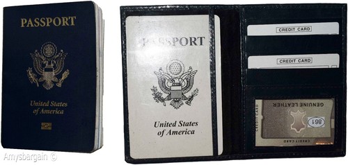 Lot of 3. New International Leather passport case wallet credit ATM card case ID - Picture 9 of 12
