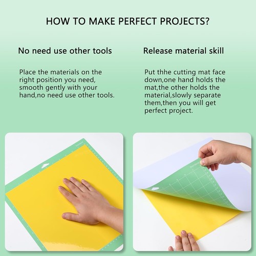 12x12in 3pcs Light Grip Cutting Mats for Cricut Maker/Explore 3/Air 2 - Picture 5 of 5