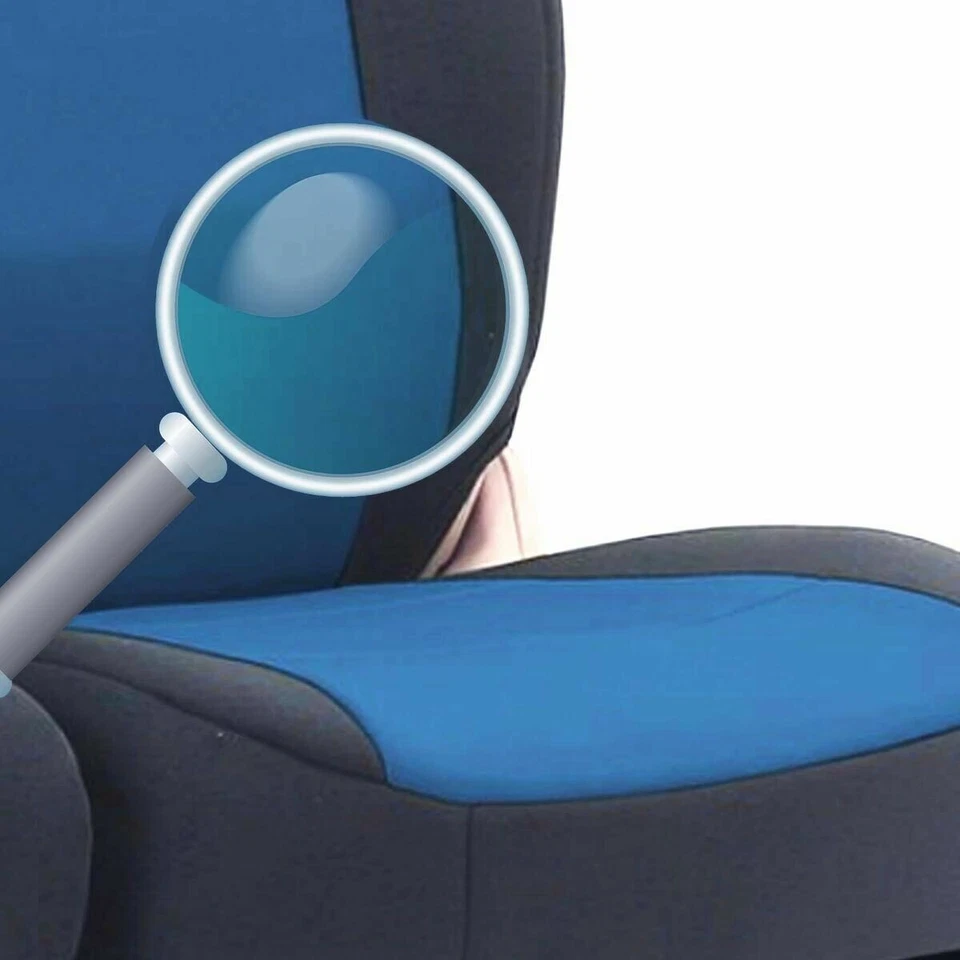 Copri Sedili Blu-Nero In Tessuto Per Ford Focus Ka Mondeo Mpv S-Max C-Max - Immagine 3 di 3