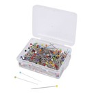 250 Pieces Sewing Pins Ball Glass Head Pins Straight Quilting Pins For Dres T5B2