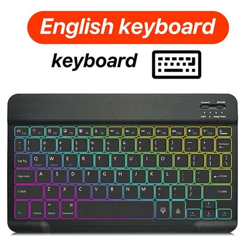 Backlit Keyboard Case Mouse For Samsung Galaxy Tab S9 FE/S9 S8 S7 A7 A8 A9 Plus - Picture 48 of 51