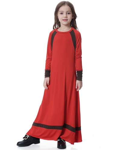 Niños Niñas Batas Largas Musulmanas Pavo Kaftan Abaya Escuela Oración Vestidos Islámicos - Imagen 53 de 100