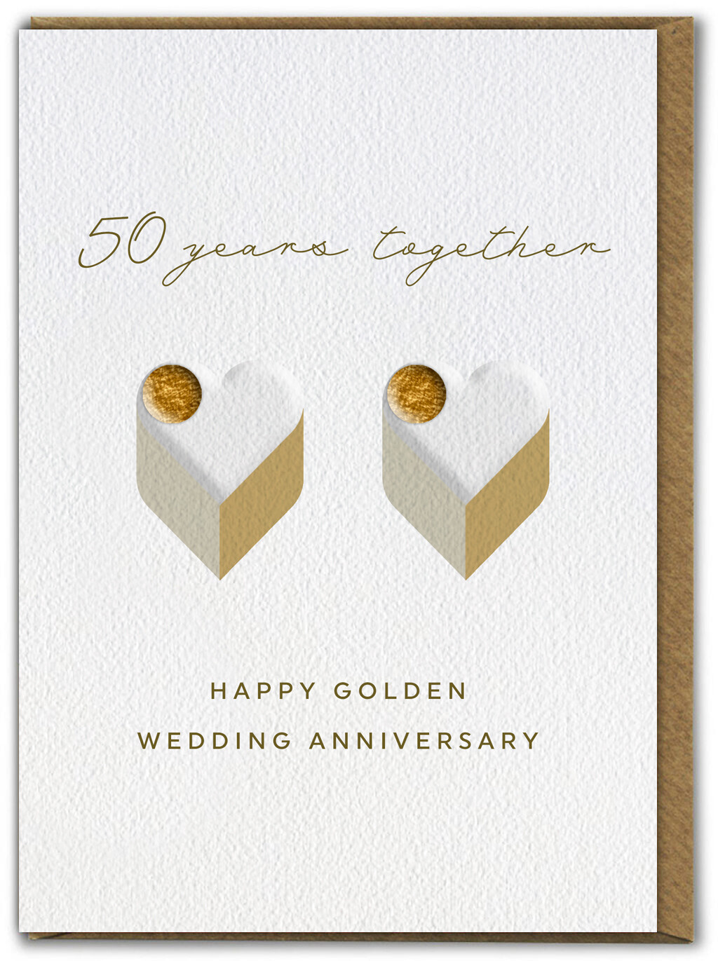 Pretty Golden Wedding Anniversary Card Happy 50th Wedding Anniversary 50 Years