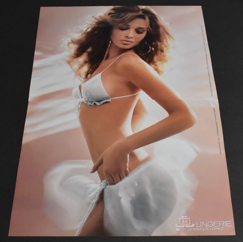 2004 Print Ad Sexy Fashion Lady Brunette JLO Jennifer Lopez Lingerie Bra Panty a - 第 1/1 張圖片