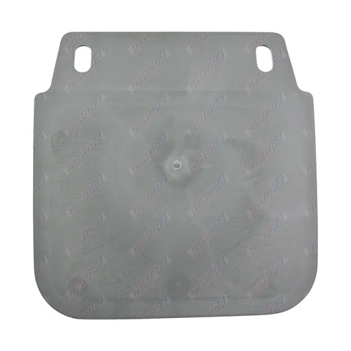 PAIR Plain PVC Grey Trailer Mud Flaps Ute Caravan Mudflaps 220mm x 180mm - Picture 3 of 3