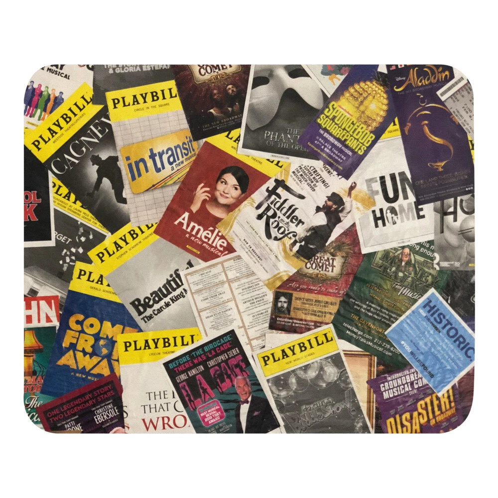 Pad souris inspiré de Broadway Playbill