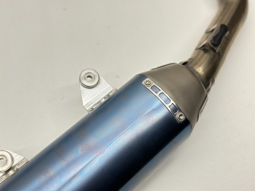 2024 Husqvarna FC250 FMF Exhaust System Muffler Header 4.1 Anodized Carbon Tip - Picture 4 of 14