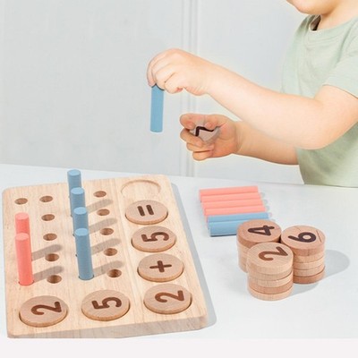 Holznummer Puzzle Set Educational Math Block Toys Anerkennung Spielzeug für