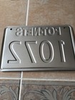 Delaware Golf Cart License Plate POT-NETS Metal Tag # 1072 Advertising Resort — photo 4