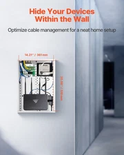 New Structured Media Enclosure, 20-Inch, Recessed in-Wall Media Box with Cover,