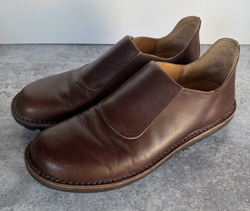 Trippen Women's Brown Leather Front Flap Slip-on Loafers Size 9 | eBay