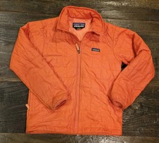 Patagonia Kids Nano Puff Brick Quilted Jacket Insulated XL 14 Orange Youth