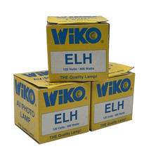 Lot of 3 Wiko ELH 120V 300W AV Photo Slide Movie Projector Lamp Light Bulbs