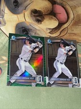 2025 Bowman Chrome Draft Jordan Yost Green Reptilian Refractor #/99 & Base