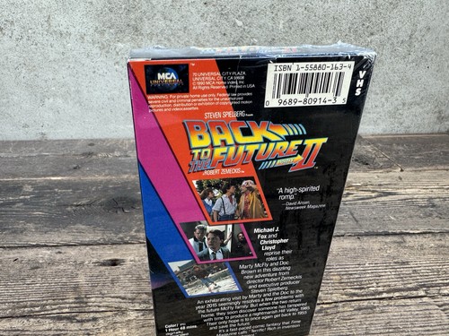 Back to the future two 2 II vintage VHS cassette tape sealed - Imagen 5 de 6