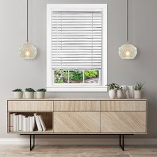2" Cordless Vinyl Venetian Blinds White 27" x 64.00"