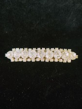 Vintage Art Deco French Prong Set Rhinestone Hair Barrette
