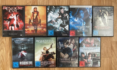 9x Resident Evil Collection DVD 1 - 6 + Remake + 2x Animation