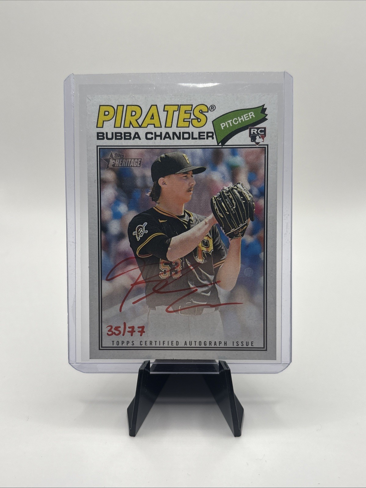 2026 Topps Heritage Bubba Chandler Rookie Real One Auto RED INK /77