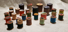 Lot of 28 Wooden Spools - JP Coats, Talon, Monarch, Coats  Clarks