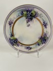 New ListingHand Painted Haviland France Purple Violets Plate - 8.5” - Bazzett Studio