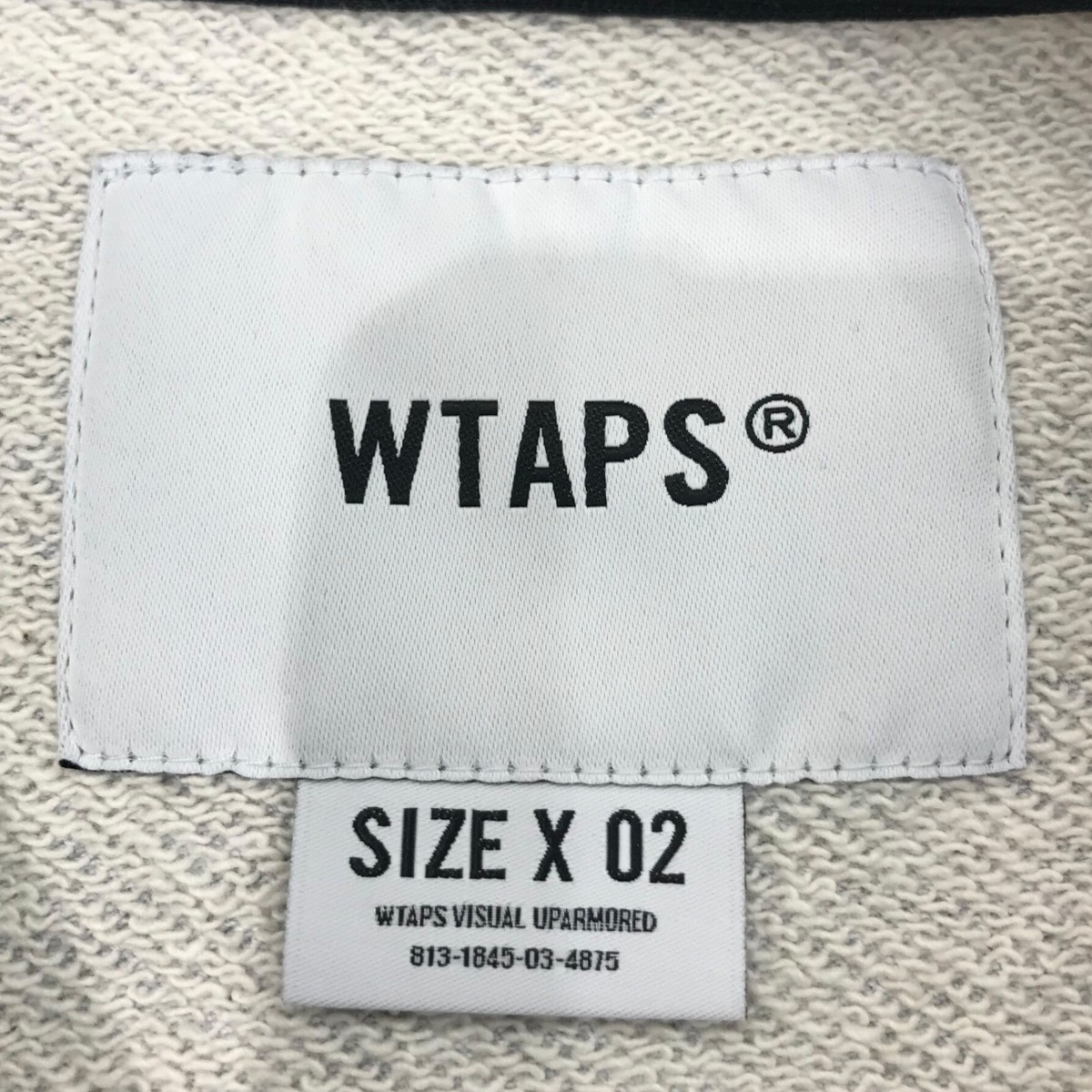 Wtaps 25SS Academy Cotton Sweatshirt Logo Ash Gray Used | eBay