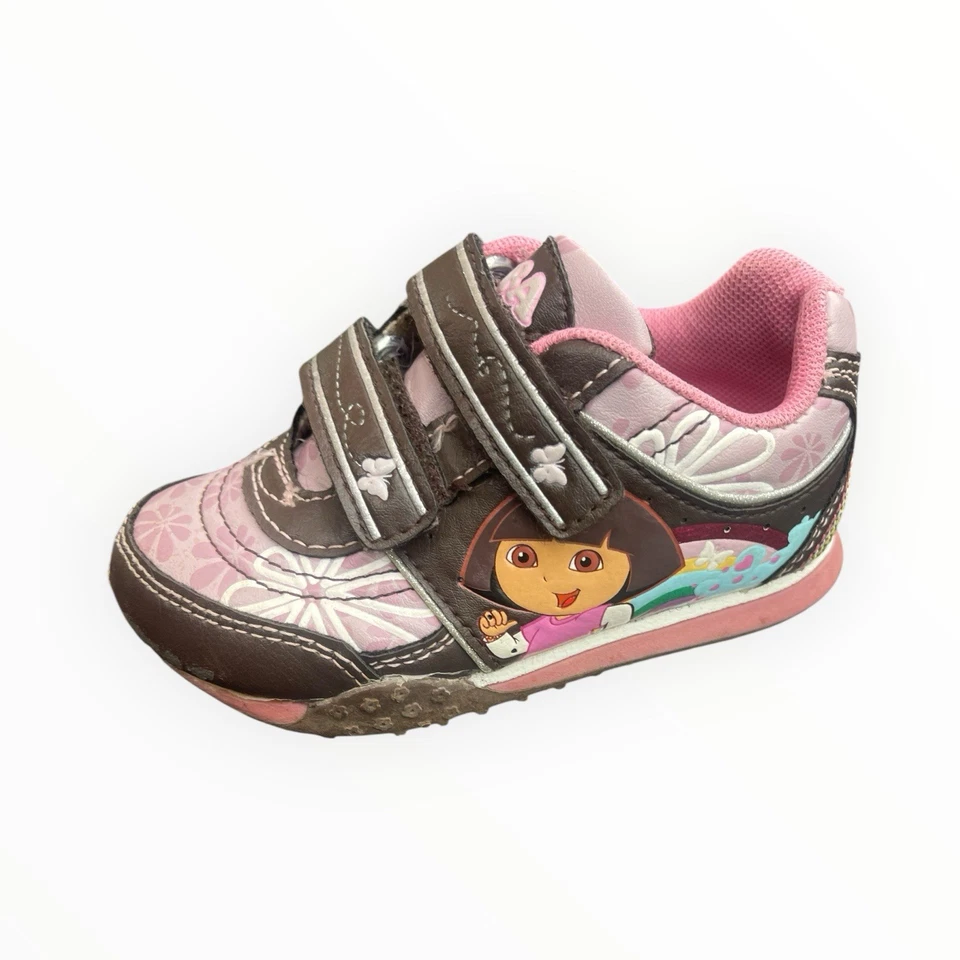 Dora The Explorer Toddler Shoes Size 6 Hook & Loop 2009 Viacom Dora & Boots - Image 4 of 4