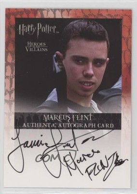 2010 Harry Potter Heroes and Villains Jamie Yeates as Marcus Flint Auto g2u