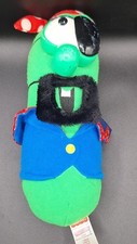 VeggieTales 10" Larry the Cucumber Pirate Plush Character Vintage Fisher Price