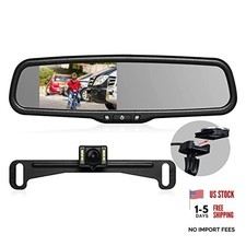 Rear View Mirror Camera with 4.3  Monitor: Super Night Vision OEM Rearview