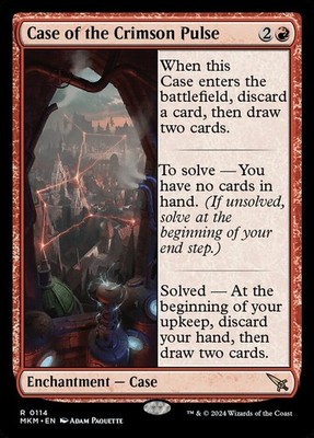 + Case of the Crimson Pulse near mint englisch Murders at Karlov Manor Rare MtG