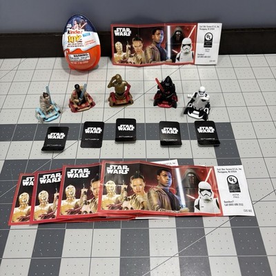 Star Wars Lot Kinder Joy Mystery Egg 5x Figures Complete Kylo Ren Rey Finn C3P0