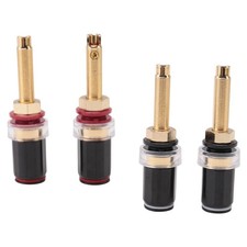 4Pcs Hifi Speaker Terminal Binding Post Pure Copper Gold Plated Amplifier1170