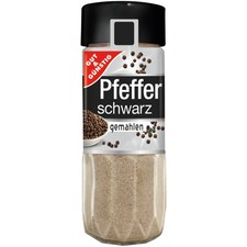 Gut&G&uuml;nstig Pfeffer schwarz gemahlen 50g Streuer