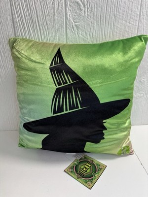 WICKED Elphaba Wizard Of Oz Green Black Decorative Toss Pillow 