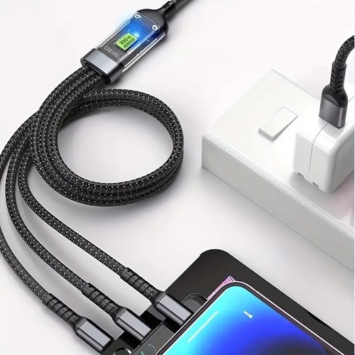 OLISHEN 100W 3-in-1 Fast Charging Data Cable, - Picture 11 of 17