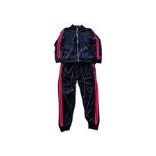 Mens Velour Striped Tracksuit Brand New Size Large